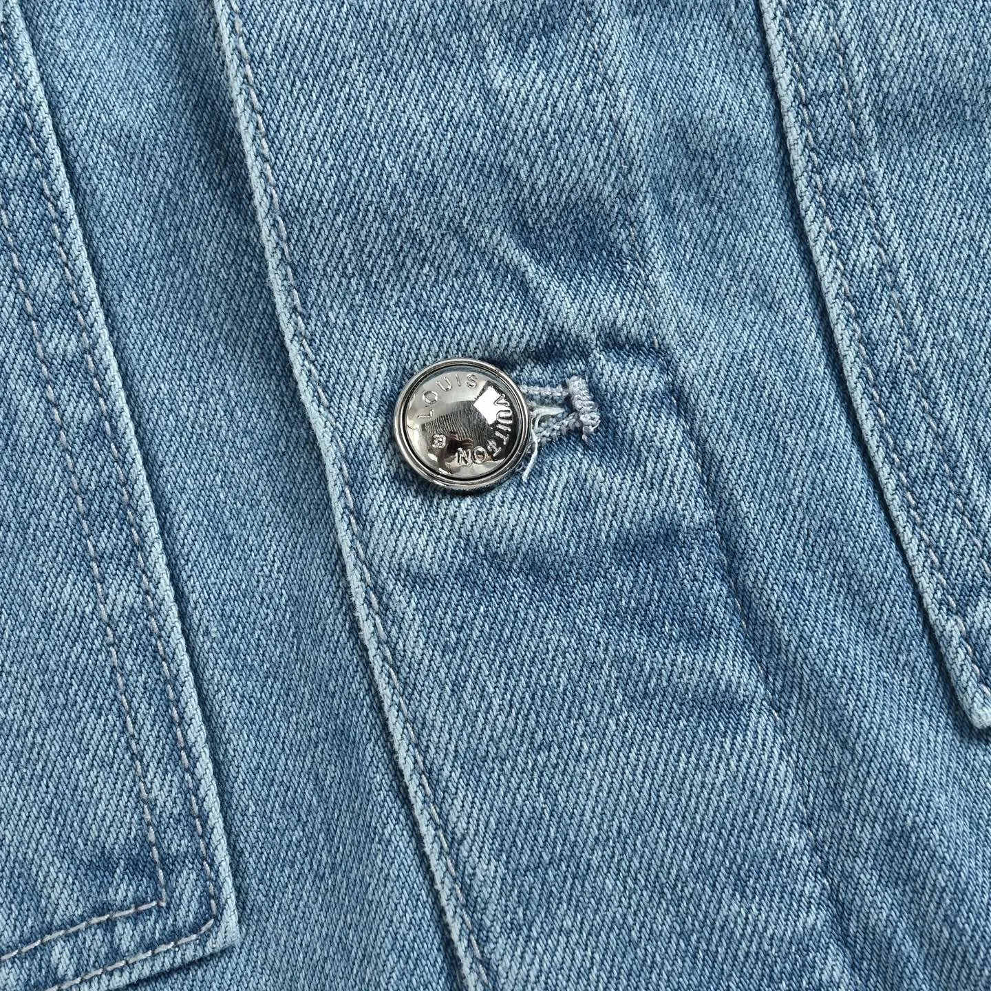 Louis Vuitton/Louis Vuitton washed ripped denim jacket